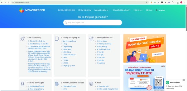 Tổng đài hỗ trợ các vấn đề liên quan đến phần mềm kế toán MISA