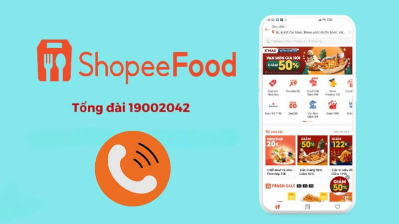 Tổng đài ShopeeFood có đầu số 1900 2042