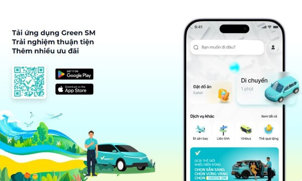 Người dùng nên ưu tiên truy cập trực tiếp vào app hoặc website của Xanh SM