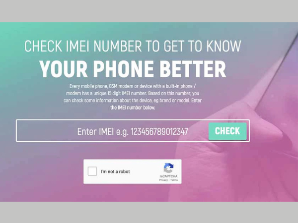M&agrave;n h&igrave;nh trang web IMEI.info