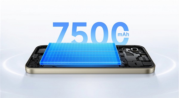 Redmi 17 5G mang trong mình viên pin dung lượng vượt trội lên tới 7.500mAh