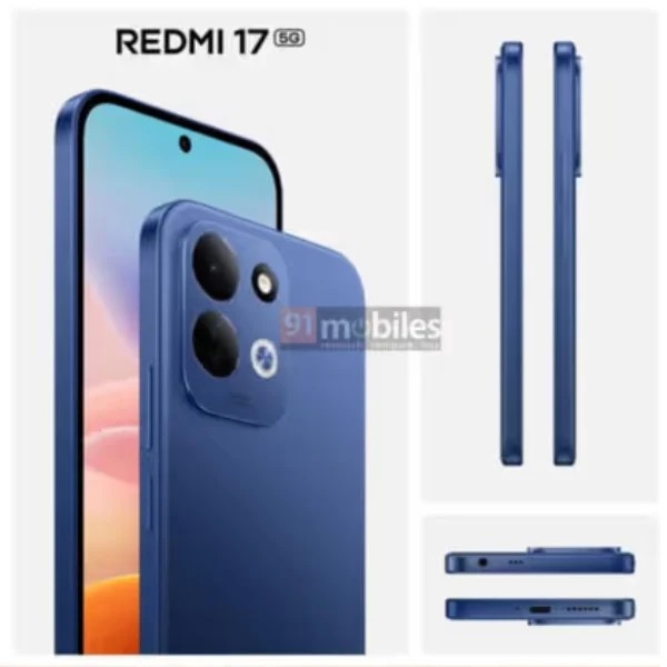 Redmi 17 5G được trang bị dải đèn LED RGB có khả năng hiển thị hiệu ứng ánh sáng khi nhận cuộc gọi, tin nhắn,..