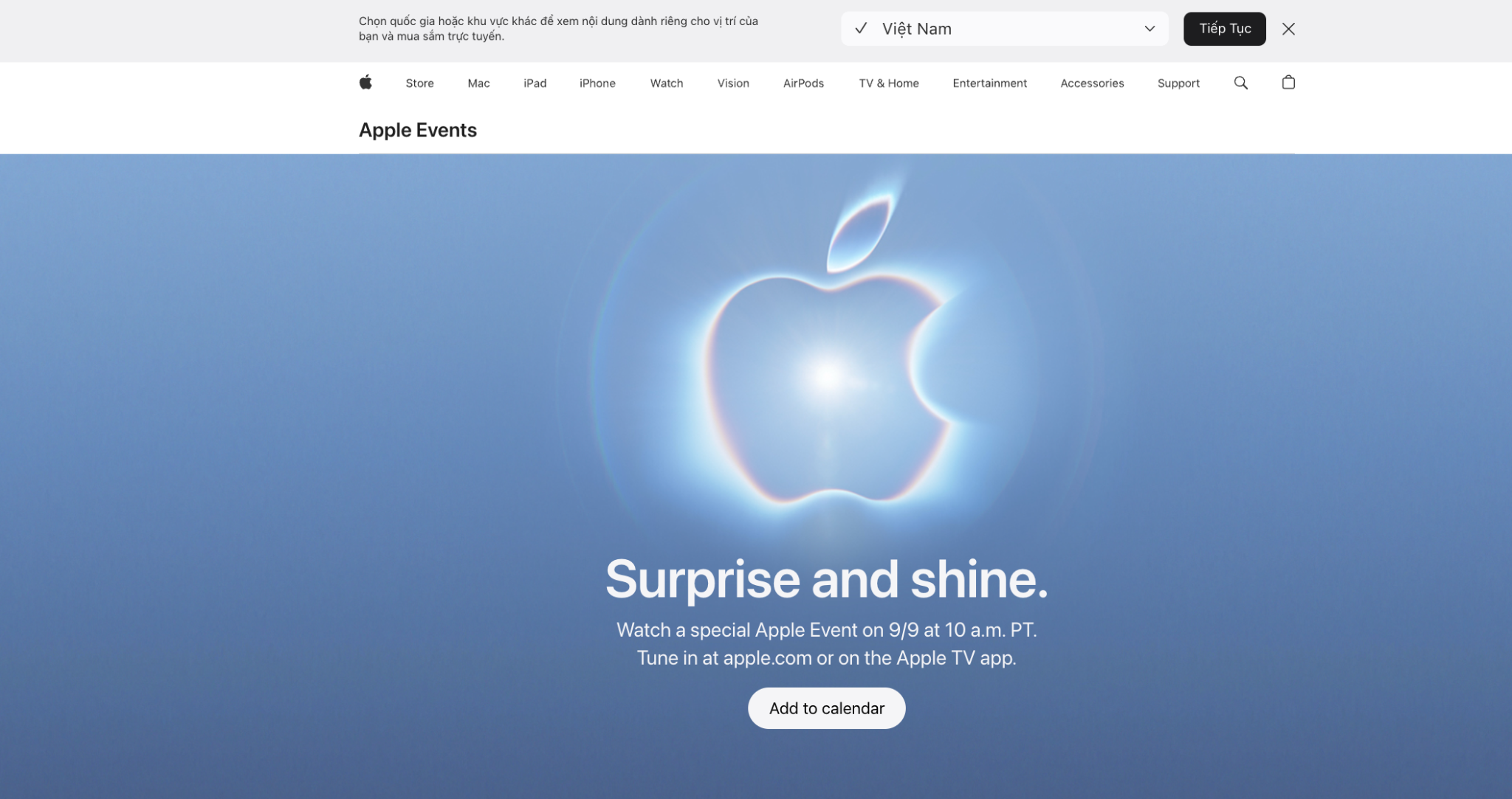 Apple công bố sự kiện ra mắt sản phẩm mới