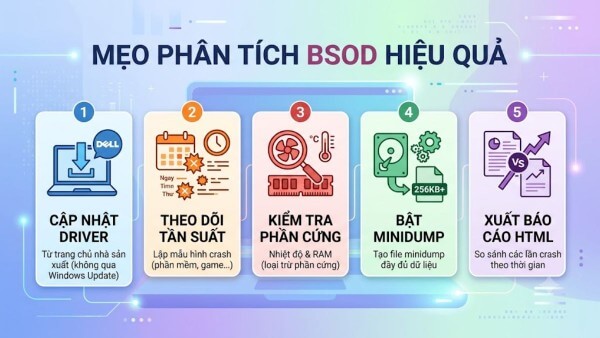 BlueScreenView so sánh với Event Viewer và DumpChk