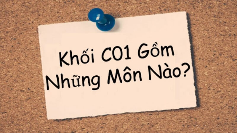  Tổ hợp môn khối C01 gồm: Ngữ văn - Toán - Vật lý