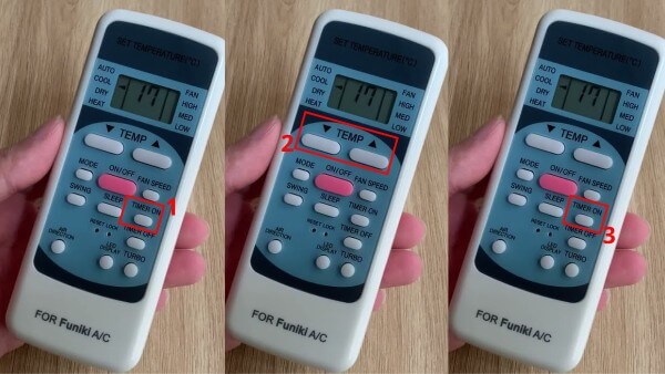 Sử dụng tính năng Timer để hẹn giờ bật/ tắt điều hòa