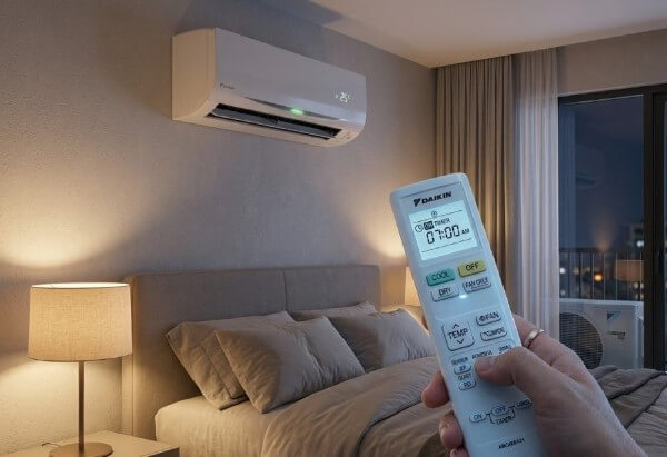 Kích hoạt chế độ hẹn giờ tắt điều hòa