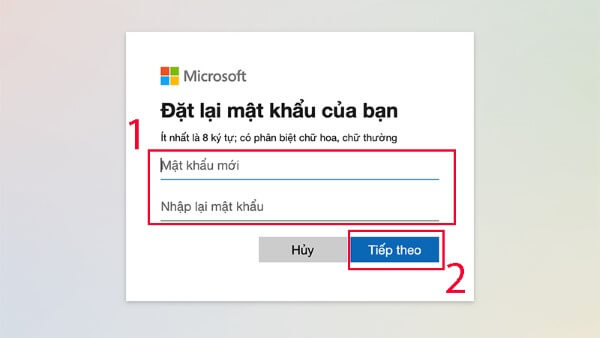 Nhập mật khẩu mới