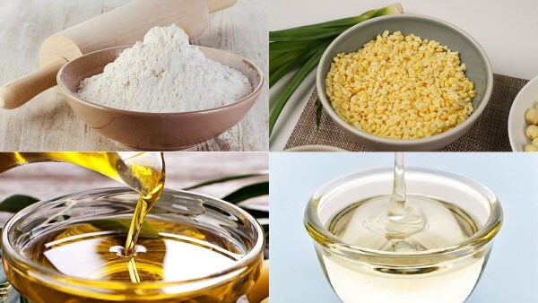 Chuẩn bị đầy đủ nguyên liệu làm bánh