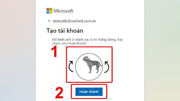 Nhấn Hoàn thành