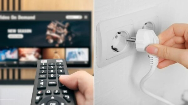 Hãy rút phích cắm hoặc dùng ổ cắm có công tắc để ngắt nguồn điện