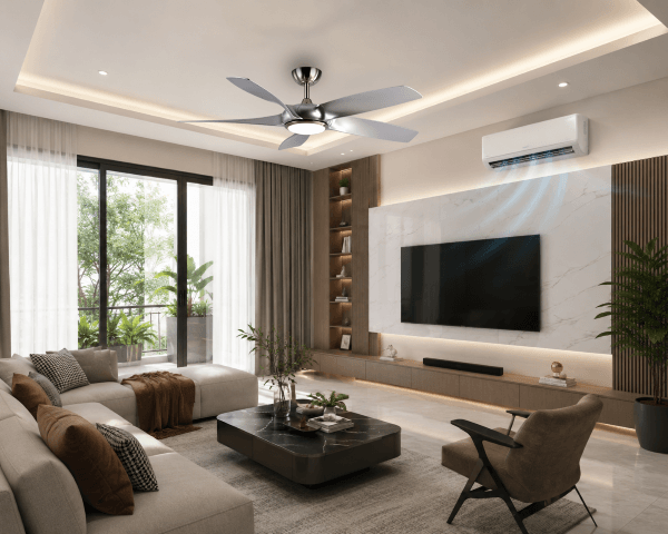 Dùng điều hòa kết hợp với quạt để giảm điện năng tiêu thụ
