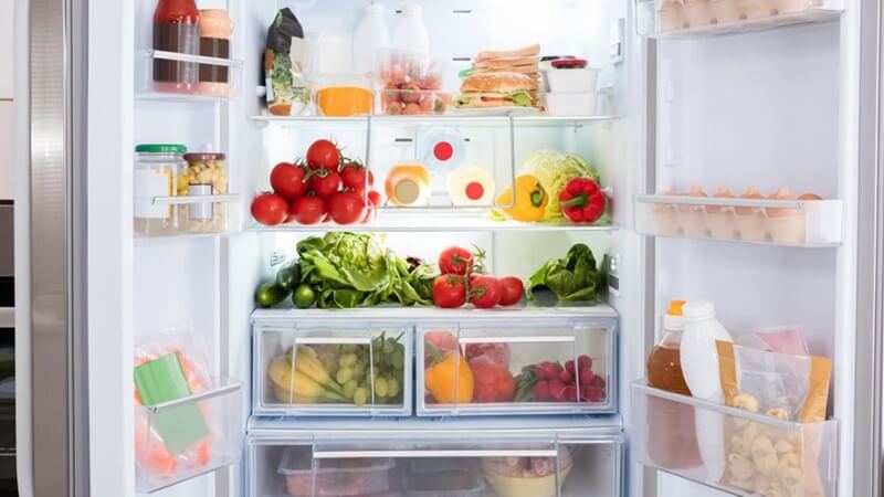 Thiết lập mức nhiệt tủ lạnh phù hợp với lượng thực phẩm đang bảo quản