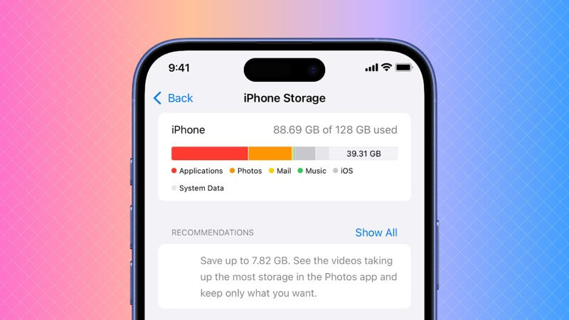 Dung lượng Khác trên iPhone bao gồm nhiều thành phần khác nhau