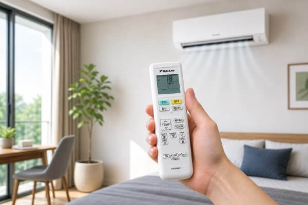 Chế độ Fan Only chỉ vận hành quạt để lưu thông không khí