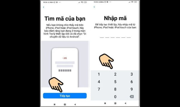 Nhập đúng mã vào điện thoại Xiaomi