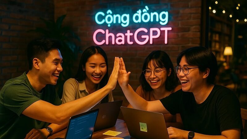 Cộng đồng là tập hợp những người dùng quan tâm đến ChatGPT