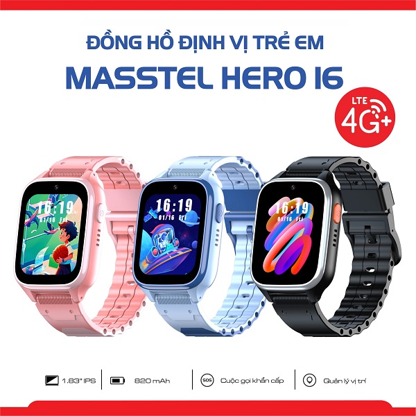 Đồng hồ định vị Masstel Smart Hero 16