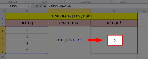 Nhấn Enter để xem kết quả