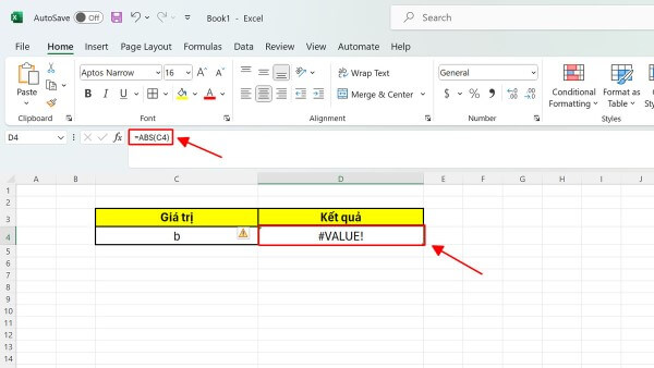 Những lưu ý khi sử dụng hàm ABS trong Excel