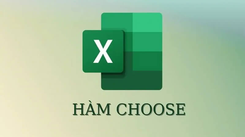 Cú pháp hàm CHOOSE trong Excel