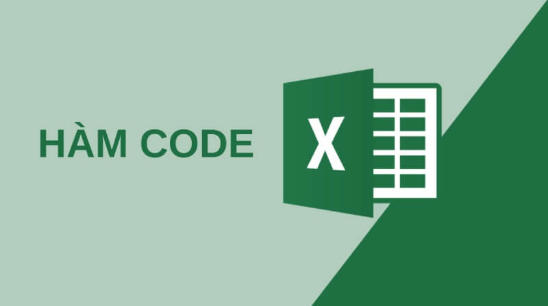 Hàm CODE dùng để trả về mã số của ký tự đầu tiên trong chuỗi văn bản