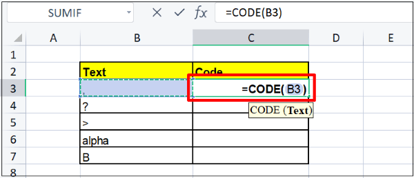 Lưu ý khi dùng hàm CODE để kiểm tra và xử lý dữ liệu ký tự