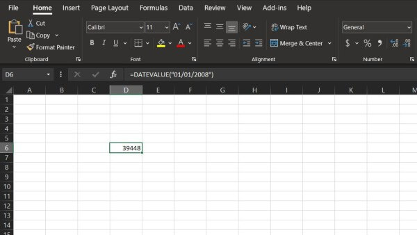 Ứng dụng chuyển dữ liệu bằng DATEVALUE