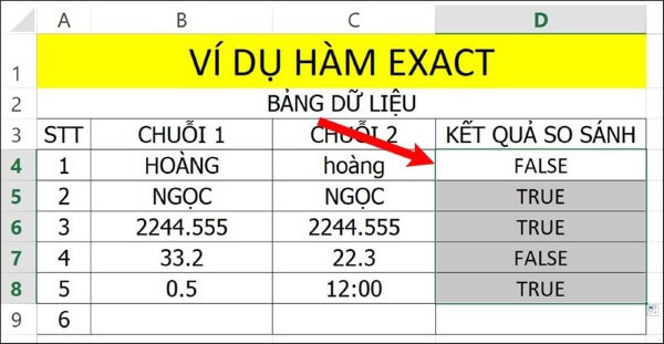 Nhấn Enter để nhận kết quả