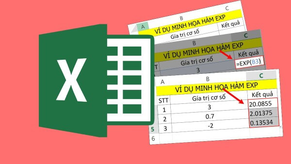 Ví dụ hàm EXP và ý nghĩa của đối số