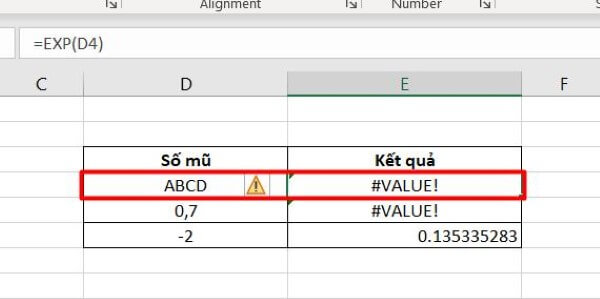 Nguyên nhân lỗi #VALUE!