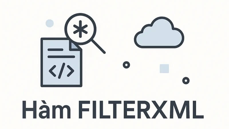 Hàm FILTERXML trích xuất dữ liệu từ chuỗi XML dựa trên biểu thức XPath
