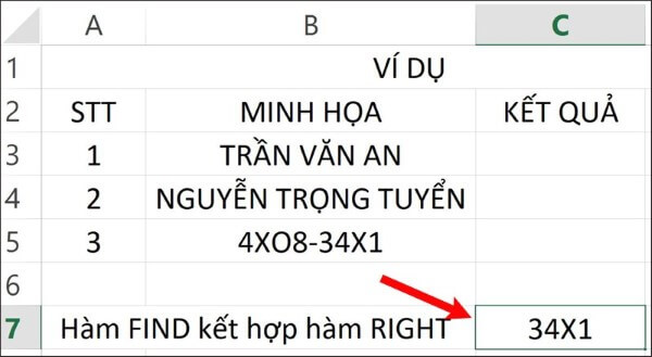 Nhấn Enter để nhận kết quả