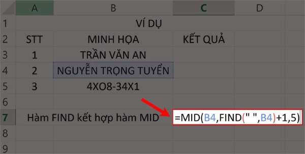 Nhập công thức