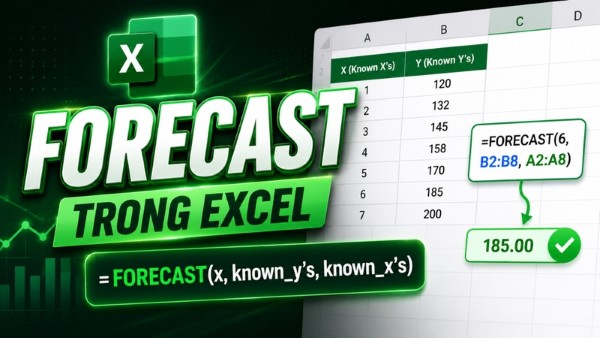 Cú pháp hàm FORECAST.LINEAR
