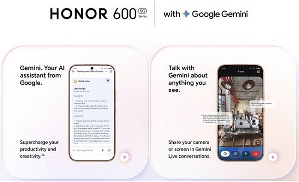 Hệ sinh thái AI được tích hợp trên HONOR 600 5G