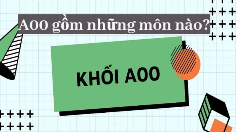 Khối A00 gồm 3 môn chính là Toán, Vật lý và Hóa học