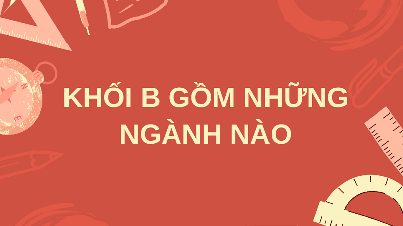 Khối B gồm các môn khoa học tự nhiên