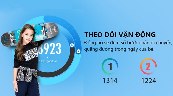 Hỗ trợ theo dõi sức khỏe và các hoạt động thể thao