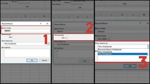 Chọn vị trí lưu Macro và nhấn OK