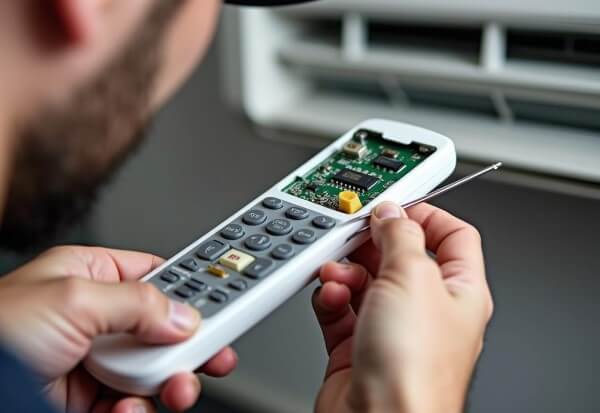 Mang điều khiển điều hòa bị đen màn hình đến trung tâm sửa chữa