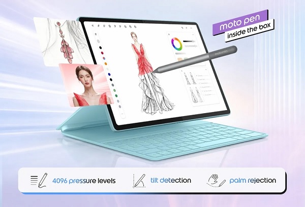 Moto Pad 70 được tặng kèm Moto Pen