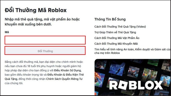 Nhập mã code