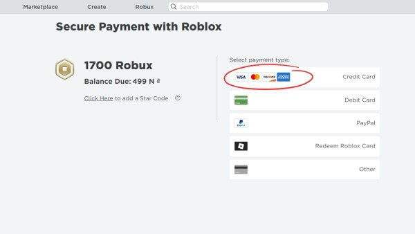 Chọn Credit Card