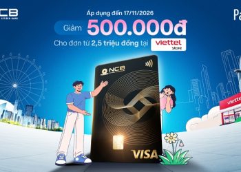 Giảm ngay đến 500.000đ khi thanh toán trả góp bằng thẻ tín dụng NCB tại Viettel Store
