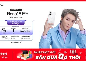 Tháng 8 này, lên đời OPPO Reno16 F 5G: Nhận ngay bộ quà tặng trị giá 8 triệu