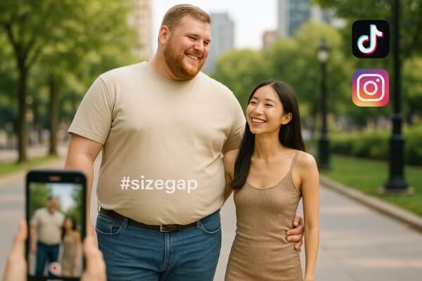 Sự khác biệt về cân nặng hoặc hình thể cũng là một dạng size gap
