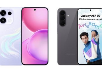 So sánh OPPO Reno16 F 5G và Samsung Galaxy A57 5G: Ai thắng thế về thiết kế, camera và hiệu năng?