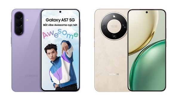 So sánh Samsung Galaxy A57 5G và HONOR X9d