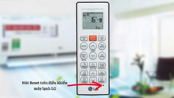 Nhấn nút RESET khoảng 5 giây rồi cài đặt lại